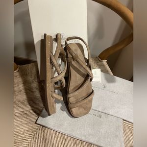 Gorgeous Brunello Cucinelli dad sandals